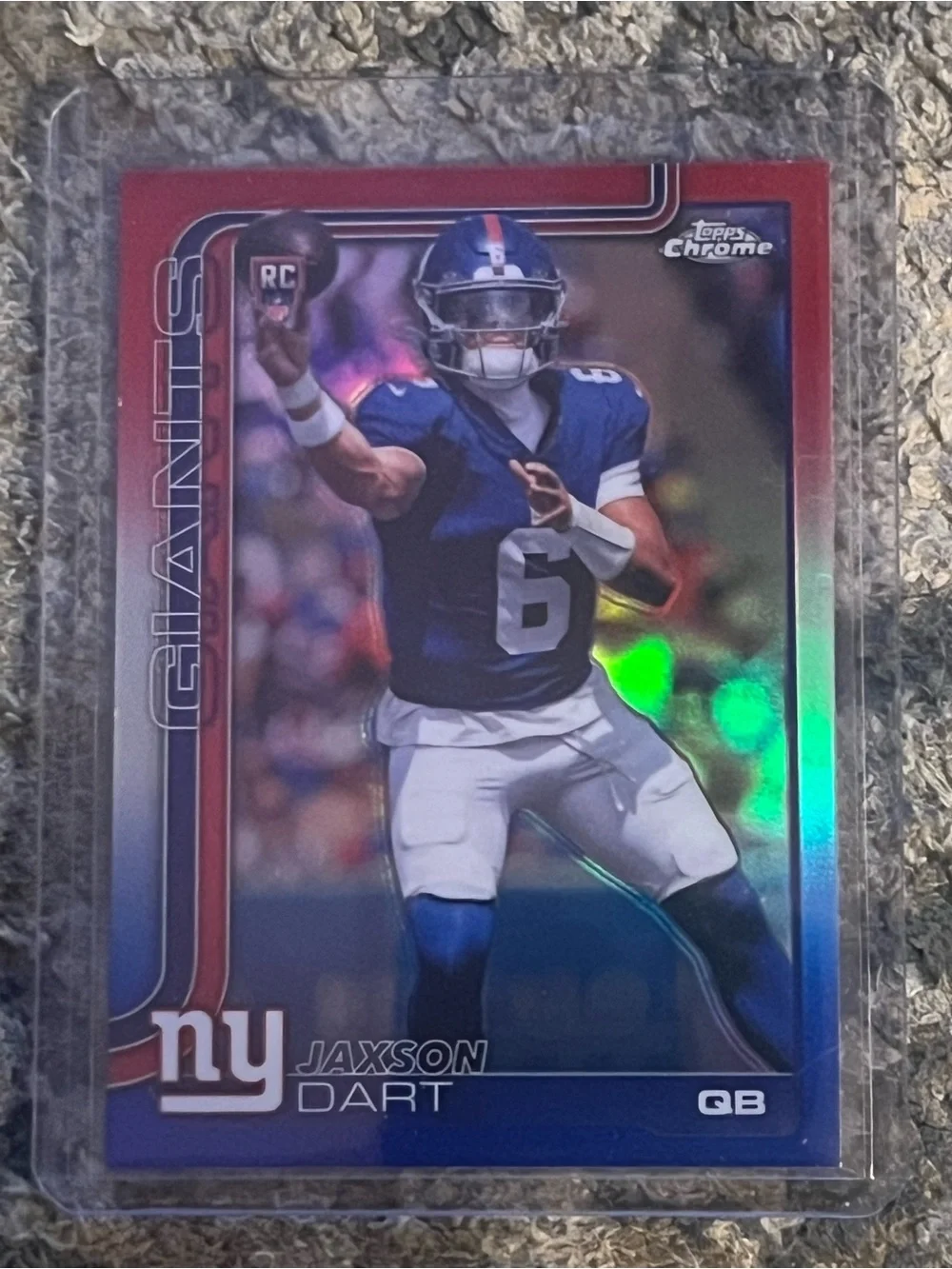 Topps Chrome Jaxson Dart - Blue/Red/White Refractor